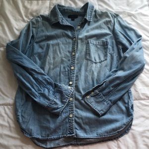 J Crew Chambray Button Down Shirt